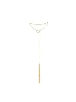 BIJOUX INDISCRETS - COLAR MAGNÍFICO DE METAL COM FRANJAS DOURADAS