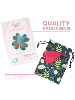 INTIMICHIC - COPO MENSTRUAL GRAU MÉDICO SILICONE - TAMANHO S