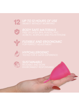 INTIMICHIC - COPO MENSTRUAL GRAU MÉDICO SILICONE - TAMANHO S