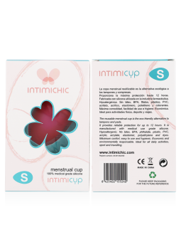 INTIMICHIC - COPO MENSTRUAL GRAU MÉDICO SILICONE - TAMANHO S