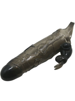 BAILE - CAPA PARA PÉNIS BRAVE MAN COM COELHO PRETO 16.5 CM