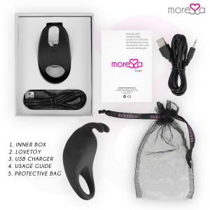 MORESSA - BRAD PREMIUM SILICONE RECARREGVEL PRETO