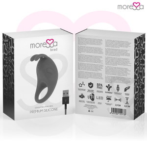 MORESSA - BRAD PREMIUM SILICONE RECARREGVEL PRETO