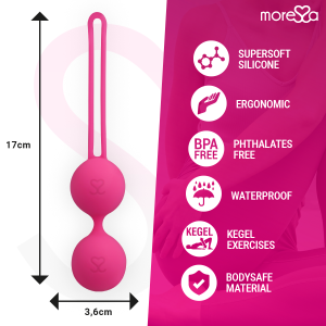 MORESSA - OSIAN TRÊS SILICONE PREMIUM ROSA