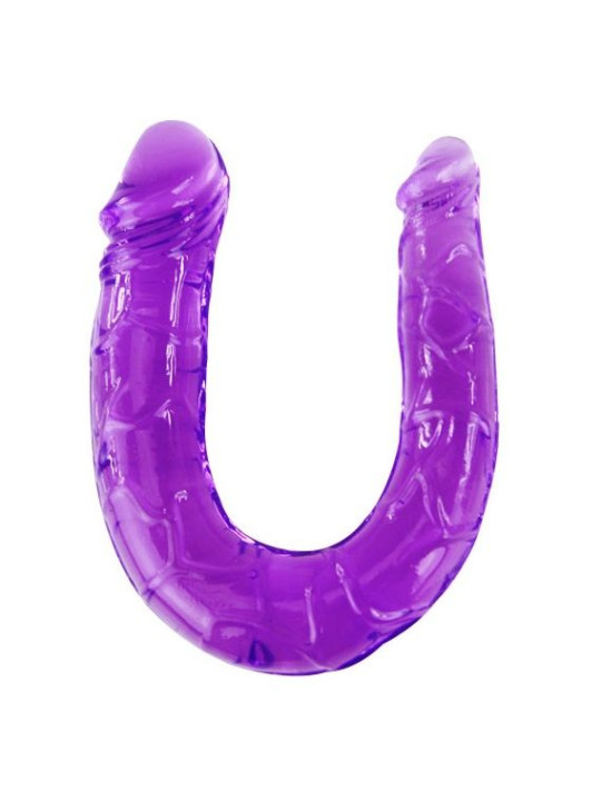 BAILE - DILDO DUPLO EM GELÉIA FLEXÍVEL LILS