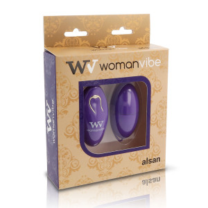 WOMANVIBE - ALSAN EGG CONTROLE REMOTO SILICONE ROXO