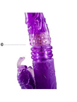 BAILE - ROTADOR PARA CIMA E PARA BAIXO COELHO LILAC COM SUPERESTIMULADOR