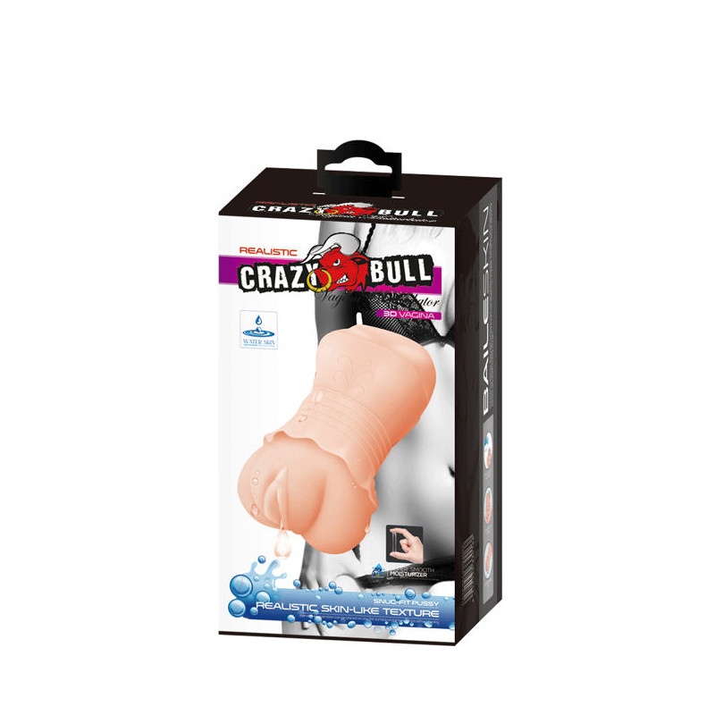 CRAZY BULL - MASTURBADOR DE PELE DE GUA VAGINA MODELO 2