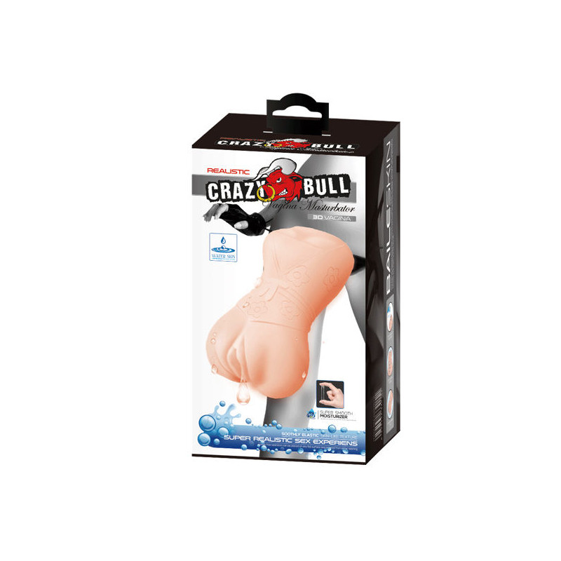 CRAZY BULL - MASTURBADOR DE PELE DE GUA VAGINA MODELO 4