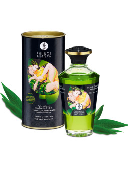 SHUNGA - ÓLEO DE MASSAGEM COM EFEITO CALOR DE CHÁ VERDE ORGÂNICO 100 ML