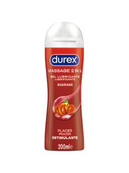 DUREX - GEL LUBRIFICANTE DE MASSAGEM ESTIMULANTE DE GUARANÁ 200 ML