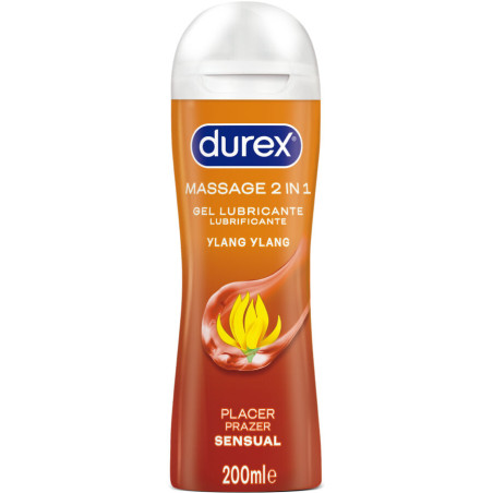 DUREX - GEL LUBRIFICANTE PARA MASSAGEM SENSUAL YLANG YLANG 200 ML