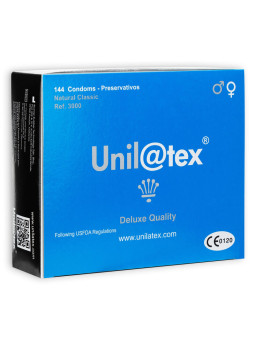 UNILATEX - PRESERVATIVOS NATURAIS 144 UNIDADES