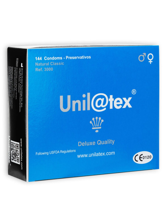 UNILATEX - PRESERVATIVOS NATURAIS 144 UNIDADES