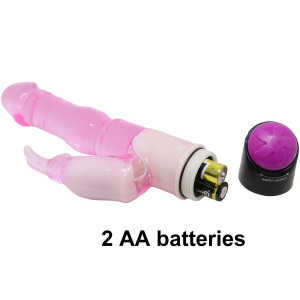 BAILE - VIBRADOR WAVES OF PLEASURE FANTASY COM COELHO 23 CM