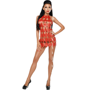 ME-SEDUCE - GWEN VESTIDO NUAS COSTAS VERMELHO L/XL