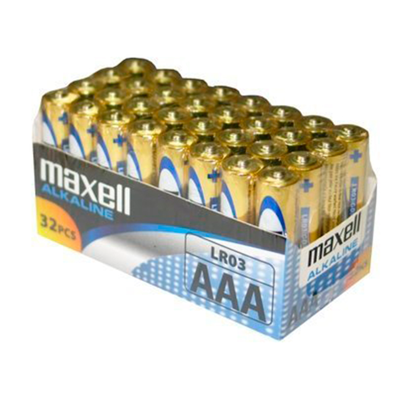 MAXELL - PACOTE DE BATERIAAAA LR03 * 32 UDS