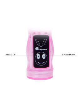 BAILE - VIBRADOR FLEXÍVEL COM ESTIMULADOR ANAL