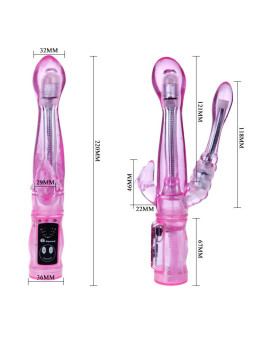 BAILE - VIBRADOR FLEXÍVEL COM ESTIMULADOR ANAL