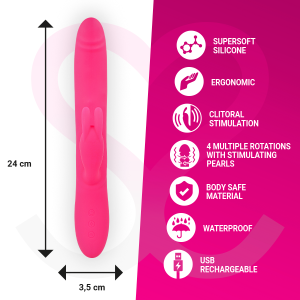 MORESSA - VIBRADOR PREMIUM SOMER COM ROTAO MÚLTIPLA